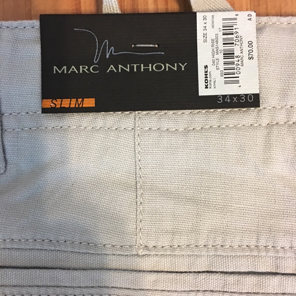 NWT Linen /Cotton Marc Anthony pants